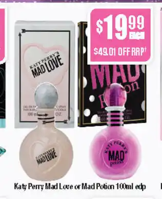 ePharmacy Katy Perry Mad Love or Mad Potion 100ml edp offer