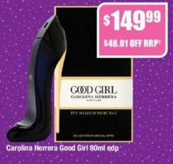 Chemist Warehouse Carolina Herrera Good Girl 80ml edp offer