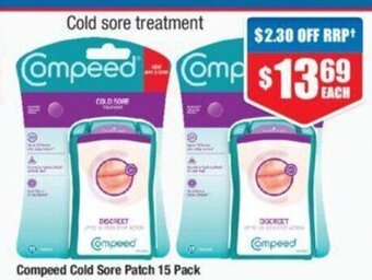 Chemist Warehouse Compeed Cold Sore Patch 15 Pack offer