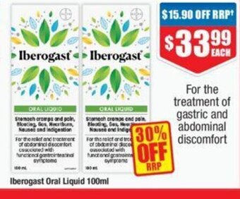 Chemist Warehouse Iberogast Oral Liquid 100ml offer