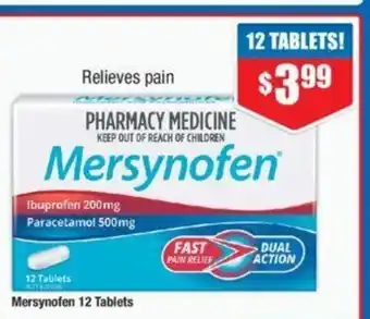Chemist Warehouse Mersynofen 12 Tablets offer