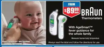 Braun ThermoScan 7 and Touchless + Forehead Thermometer