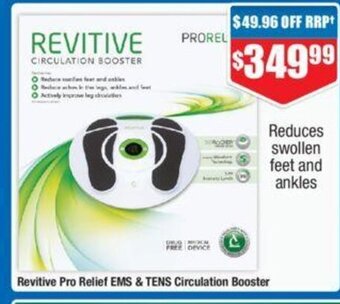 Chemist Warehouse Revitive Pro Relief EMS & TENS Circulation Booster offer