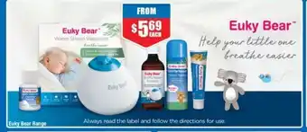 Chemist Warehouse Euky Bear Range offer