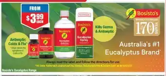 Chemist Warehouse Bosisto's Eucalyptus Range offer