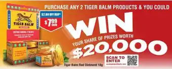Chemist Warehouse Tiger Balm Red Ointment 18g offer