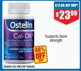 Chemist Warehouse Ostelin Cal-DK2 60 Tablets offer