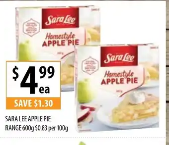 Supabarn Sara Lee Apple Pie Range 600g offer