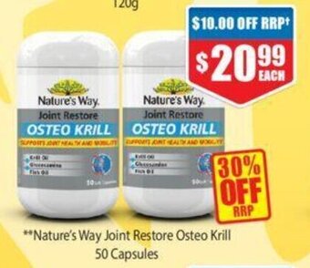 Chemist Warehouse Nature's Way Joint Restore Osteo Krill 50 Capsules offer
