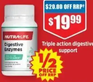 Chemist Warehouse Nutra-Life Digestive Enzymes 60c, offer