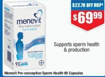 Menevit Pre-Conception Sperm Health 90 Capsules
