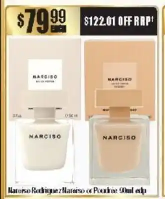 Chemist Warehouse Narciso Rodriguez Narciso or Poudree 90ml edp offer