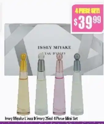 Chemist Warehouse Issey Miyake L'eau D'issey 25ml 4 Piece Mini Set offer