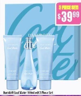 Chemist Warehouse Davidoff Cool Water 100ml edt 3 Piece Set offer