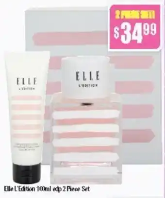 Chemist Warehouse Elle L'Edition 100ml edp 2 Piece Set offer