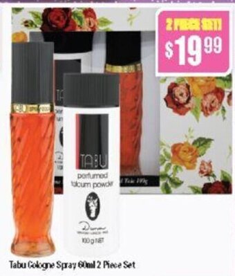 Chemist Warehouse Tabu Cologne Spray 60ml 2 Piece Set offer