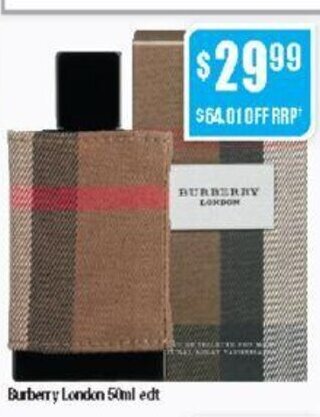 Chemist Warehouse Burberry London 50ml edt offer
