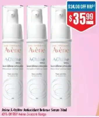 Chemist Warehouse Avene A-Oxitive Antioxidant Defense Serum 30ml offer