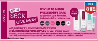 Chemist Warehouse Elucent Skincare Range offer
