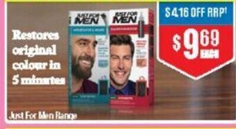 Chemist Warehouse Just For Men Range offer