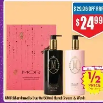 Chemist Warehouse Mor Marshmello Duette 500ml Hand Cream & Wash offer