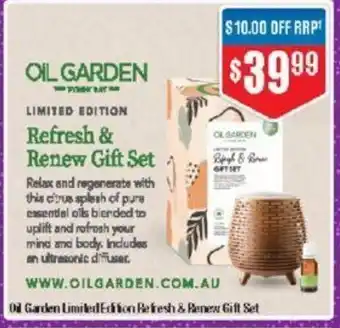 Chemist Warehouse Oil Garden Limited Edition Refresh & Renew Gift Set offer