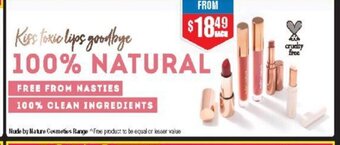 Chemist Warehouse Nude By Nature Cosmetics Range offer