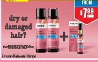 Chemist Warehouse Essano Haircare Range offer