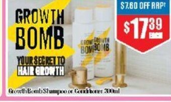 Chemist Warehouse Growth Bomb Shampoo or Conditioner 300ml offer