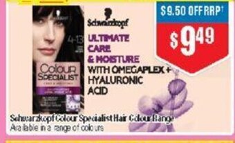 Chemist Warehouse Schwarzkopf Colour Specialist Hair Colour Range offer
