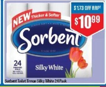 Chemist Warehouse Sorbent Toilet Tissue Silky White 24 Pack offer