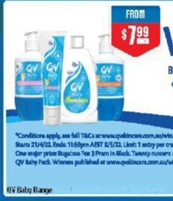 Chemist Warehouse QV Baby Range offer