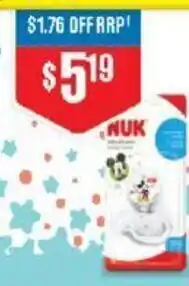 Chemist Warehouse Nuk Mickey Mouse Soother Chain offer