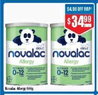Chemist Warehouse Novalac Allergy 800g offer