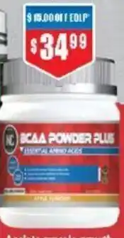 Chemist Warehouse BCAA Powder Plus Crisp Apple Flavour 500g offer