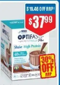 Chemist Warehouse Optifast Range High Protein offer