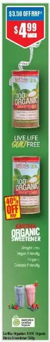 Earthia Organics 1000g Organic Slevia Sweetener 350g