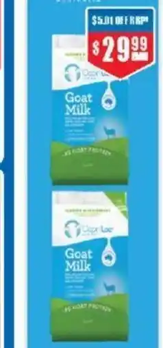 Chemist Warehouse Caprilac Goat Milk Powder 1kg Bag offer