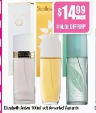 Chemist Warehouse Elizabeth Arden 100ml edt Assorted Variants offer