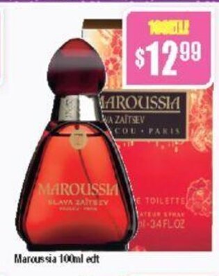 Chemist Warehouse Maroussia 100ml edt offer