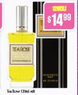 Chemist Warehouse Tea Rose 120ml edt offer