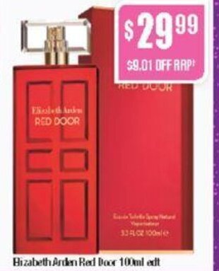 Chemist Warehouse Elizabeth Arden Red Door 100ml edt offer
