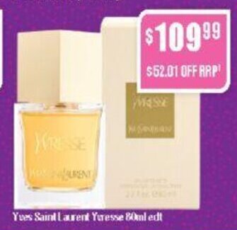 Chemist Warehouse Yves Saint Laurent Yvresse 80ml edt offer