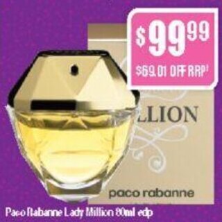 Chemist Warehouse Paco Rabanne Lady Million 80ml edp offer