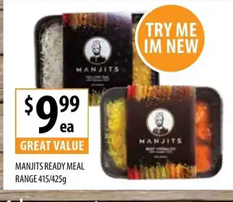 Manjits Ready Meal Range 415/425g