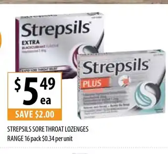 Supabarn Strepsils Sore Throat Lozenges Range 16 Pack offer