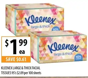 Supabarn Kleenex Large & Thick Facial Tissue 95's offer