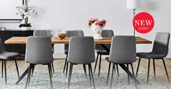 Early Settler River Live Edge - Acacia Timber Dining Table 200cm offer