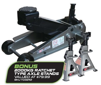 Autobarn Extreme Garage 2000kg Hydraulic Workshop Jack offer