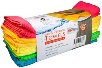 Streetwize 20 Piece Soft Microfibre Towels Pack